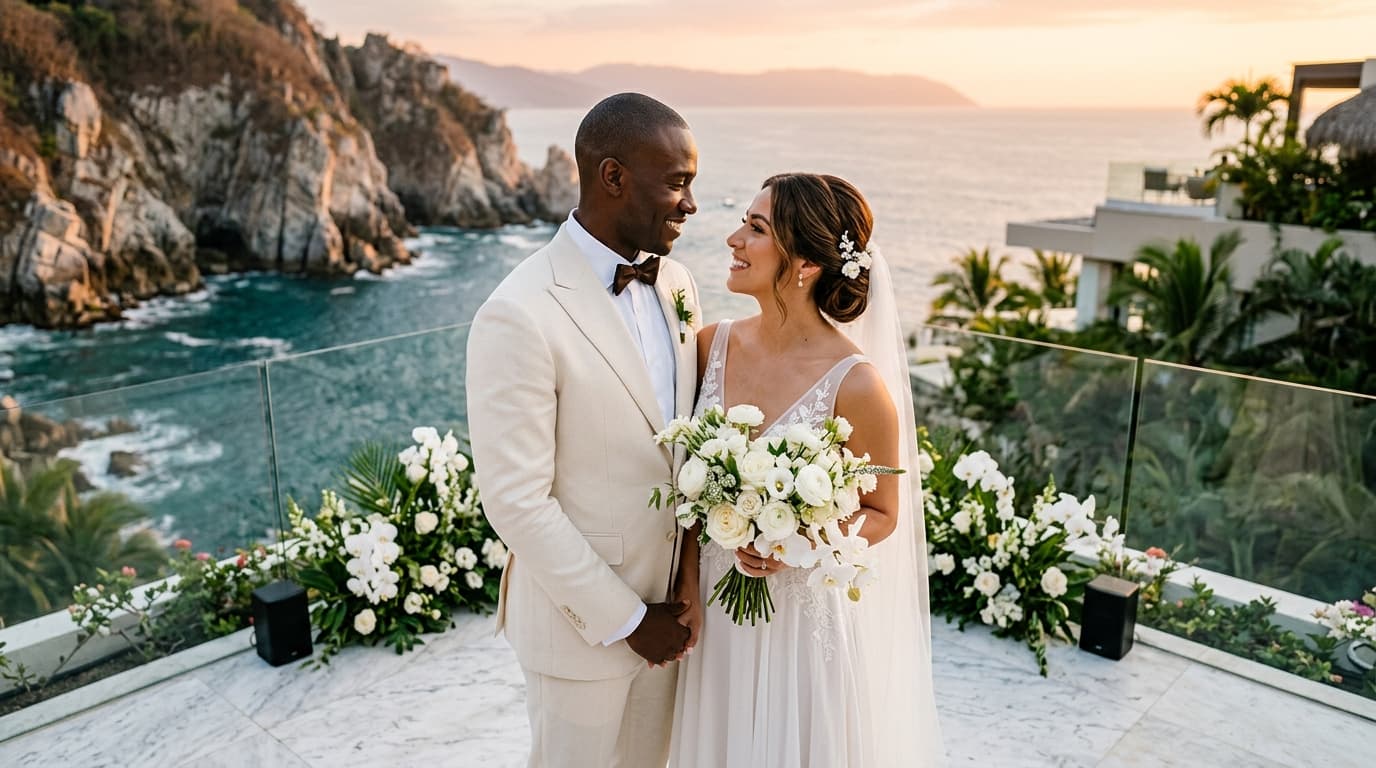 Acoustic Architecture & Oceanfront Soundscape Design for Cliffside Puerto Vallarta Villa Weddings