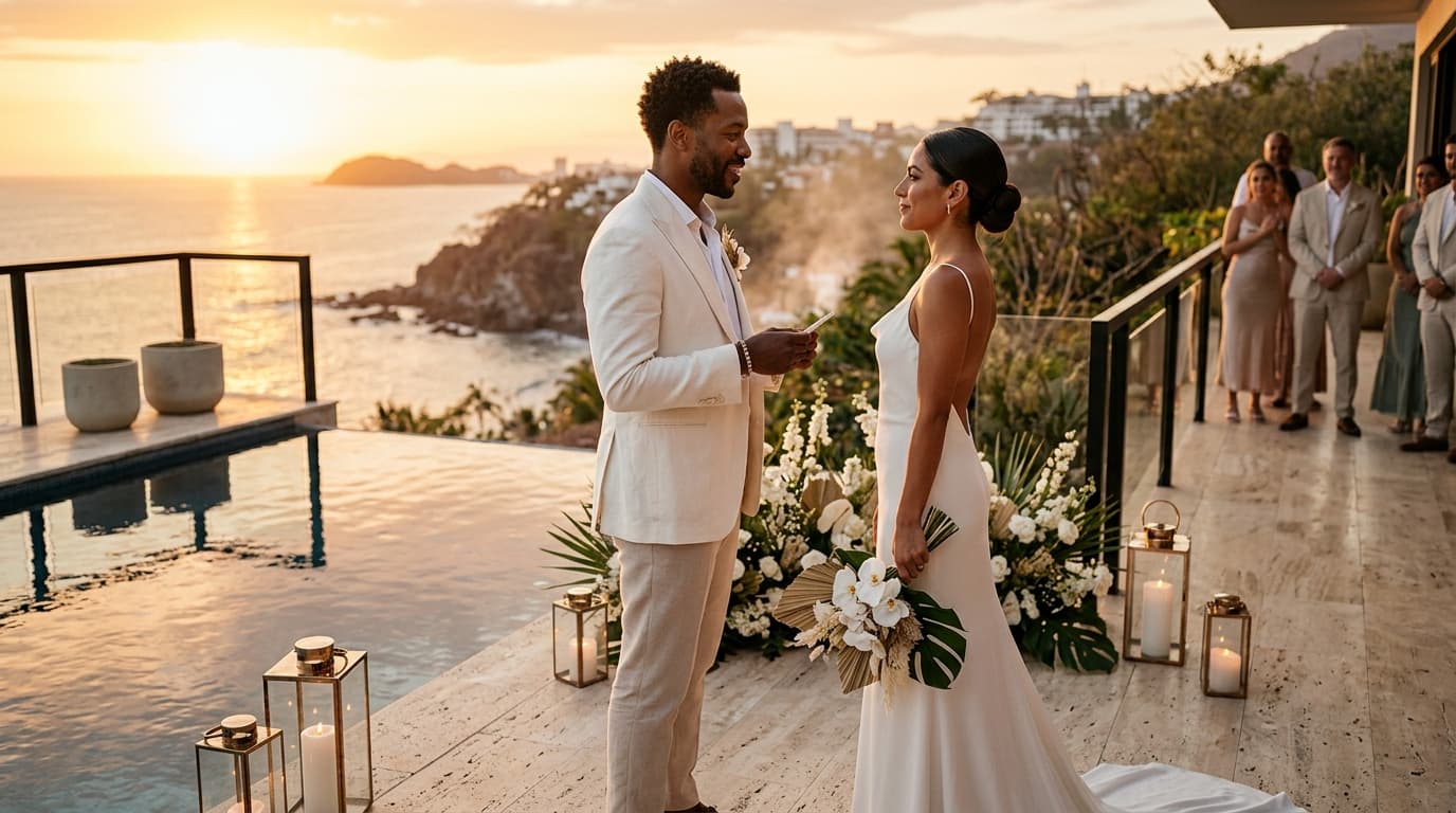 The Amapas Cliffside Haven: Crafting a High-Art Modernist Vow Renewal in Puerto Vallarta