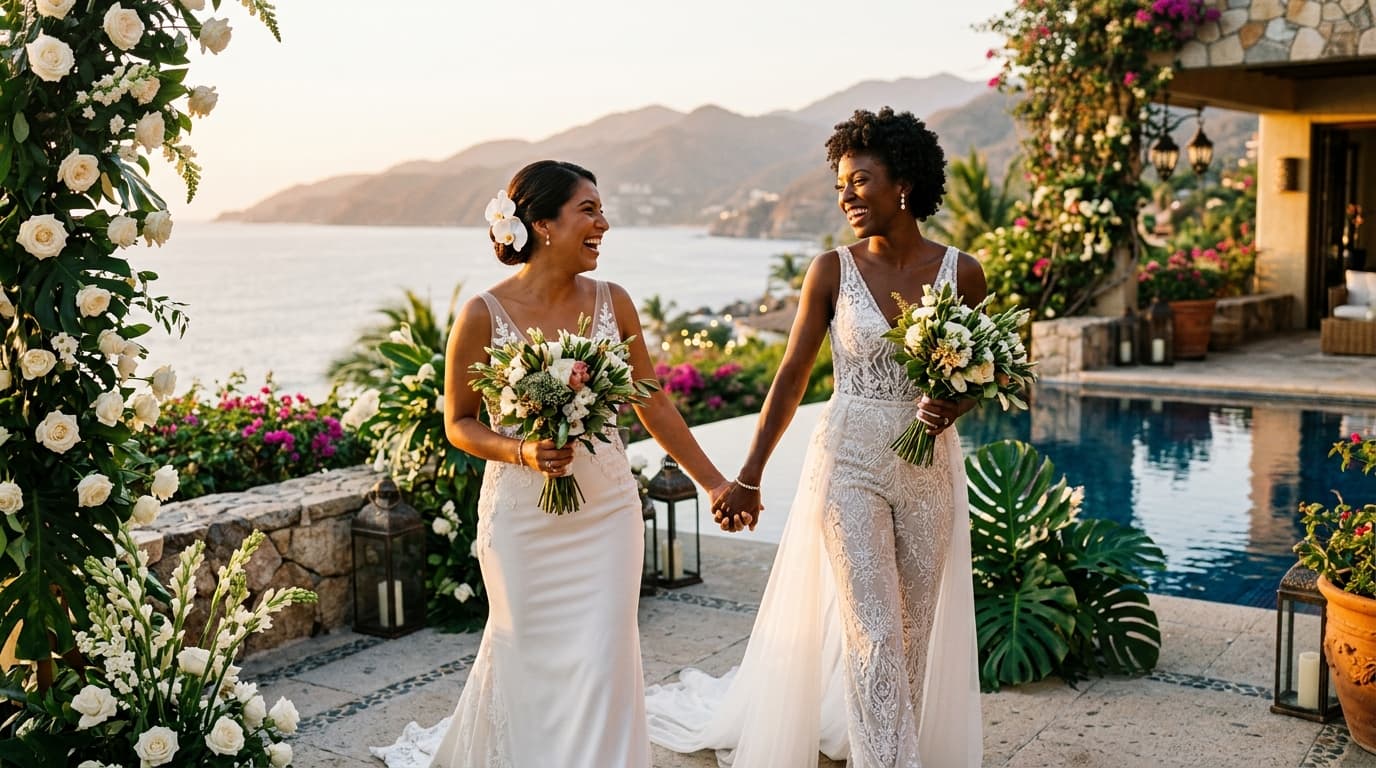 Botanical Architecture and High-Humidity Floral Design for Luxury Private Villa Weddings in Puerto Vallarta