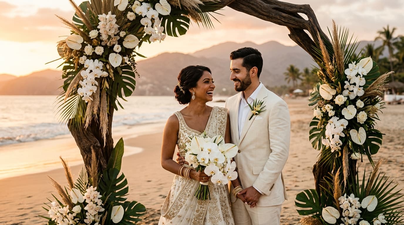 Botanical Resilience: Designing Salt-Air Floral Architecture for Puerto Vallarta Beach Ceremonies