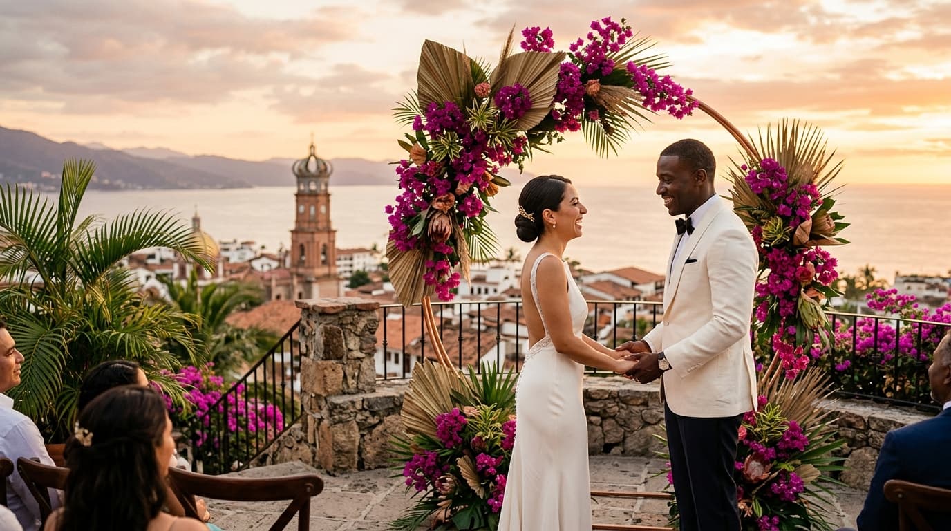 The Cerro de la Cruz Sky Villa: Crafting a High-Art Terraced Vow Renewal in Puerto Vallarta