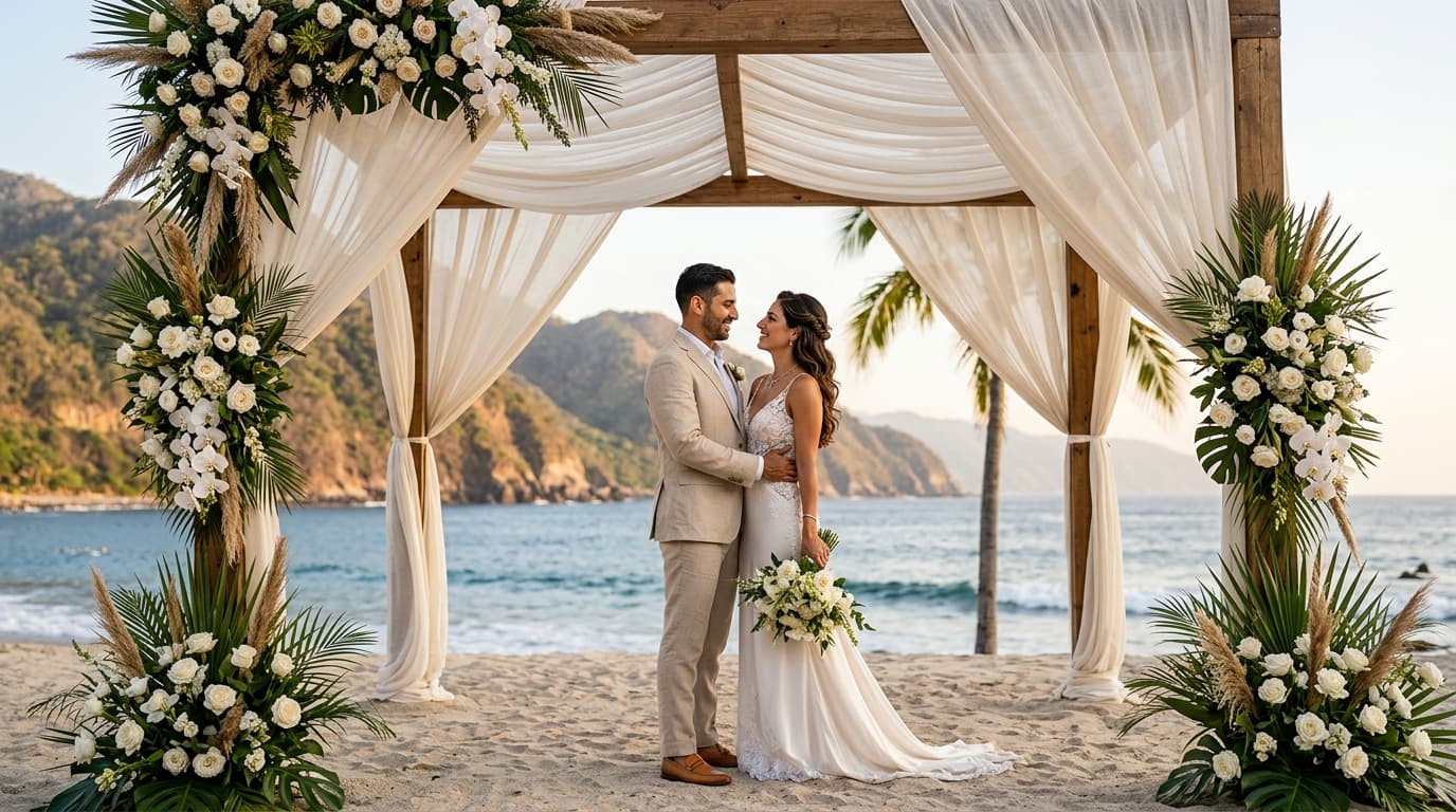 Sub-Tropical Shoreline Canopy Architecture: Structural Shade Systems for Luxury Banderas Bay Beach Ceremonies