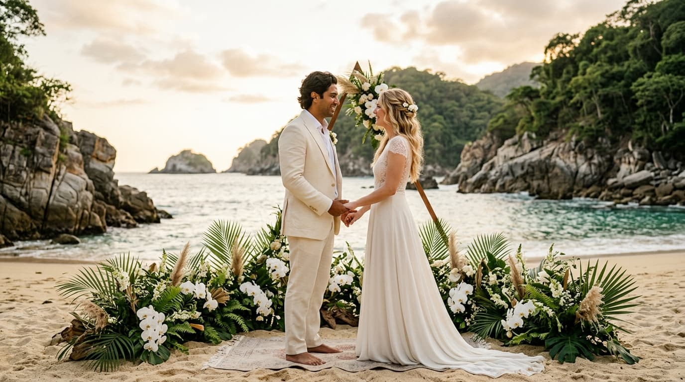 The Colomitos Oceanfront Sanctuary: Crafting a High-Design Organic Luxe Vow Renewal in Puerto Vallarta