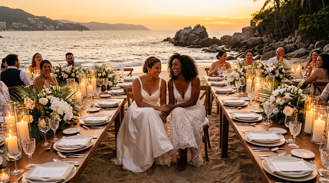 Epicurean Shoreline Receptions: Elevating Coastal Gastronomy for Puerto Vallarta Beach Weddings