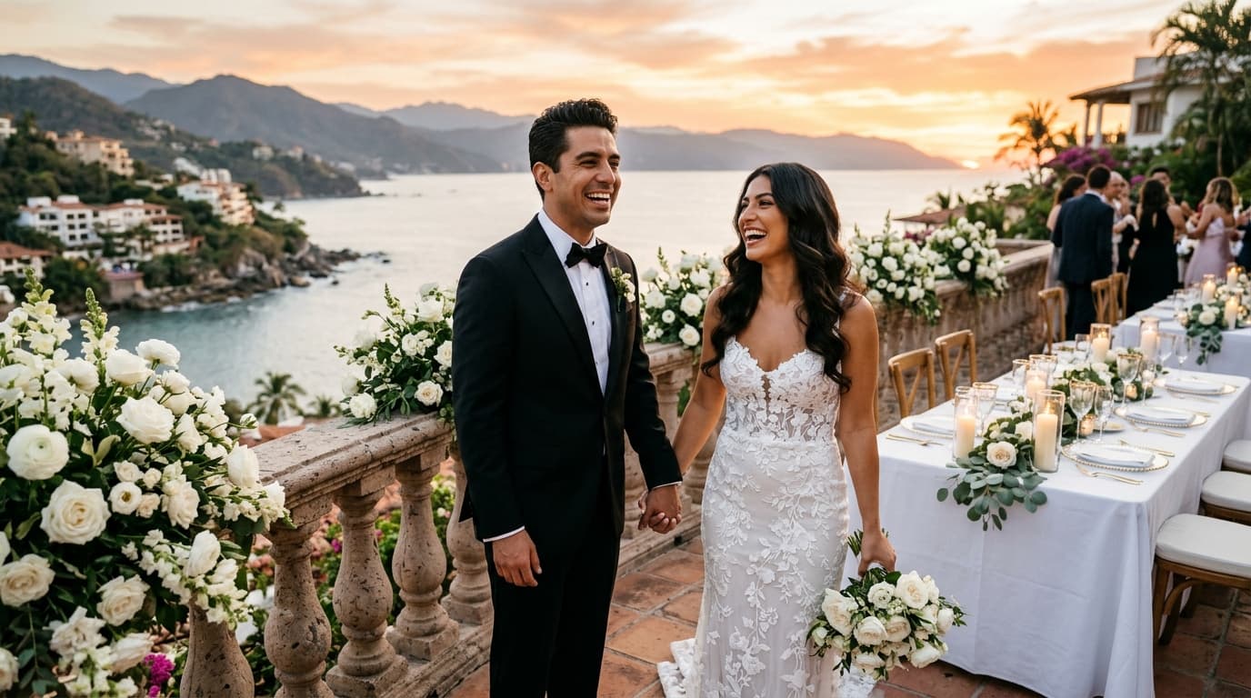 Hillside Estate Logistics: Transportation and Arrival Sequences for Conchas Chinas Villa Weddings