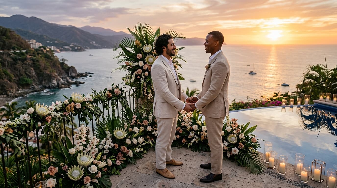 Curating a Multi-Day Luxury LGBT Wedding in Puerto Vallarta: Estates, Coves & Itineraries