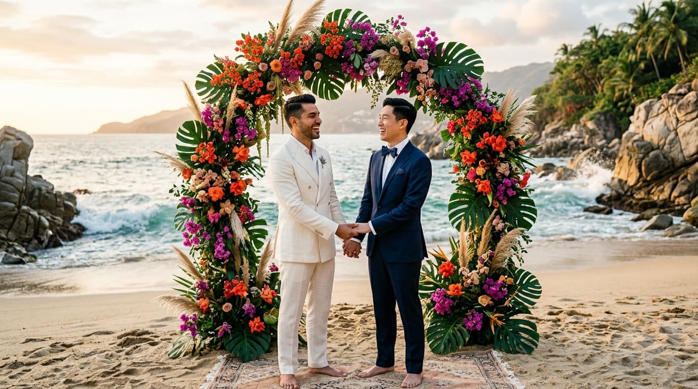 Pacific Coastal Botany: Curating Sustainable Luxury Floral Architecture for Puerto Vallarta Beach Weddings