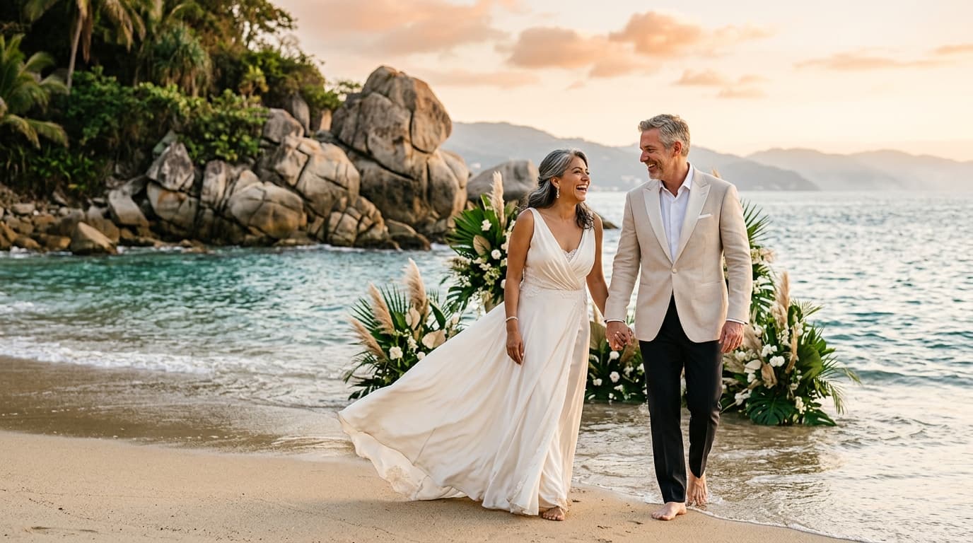 Pacific Salt Fog and Humidity Resilience: Couture Textile Management for Banderas Bay Sand Ceremonies