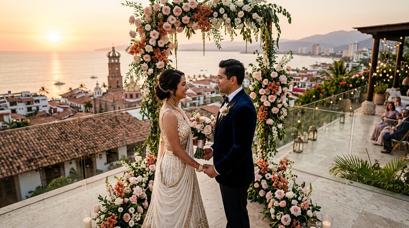 The Skyline Mirador Reaffirmation: Crafting an Elevated Architectural Vow Renewal in El Cerro, Puerto Vallarta