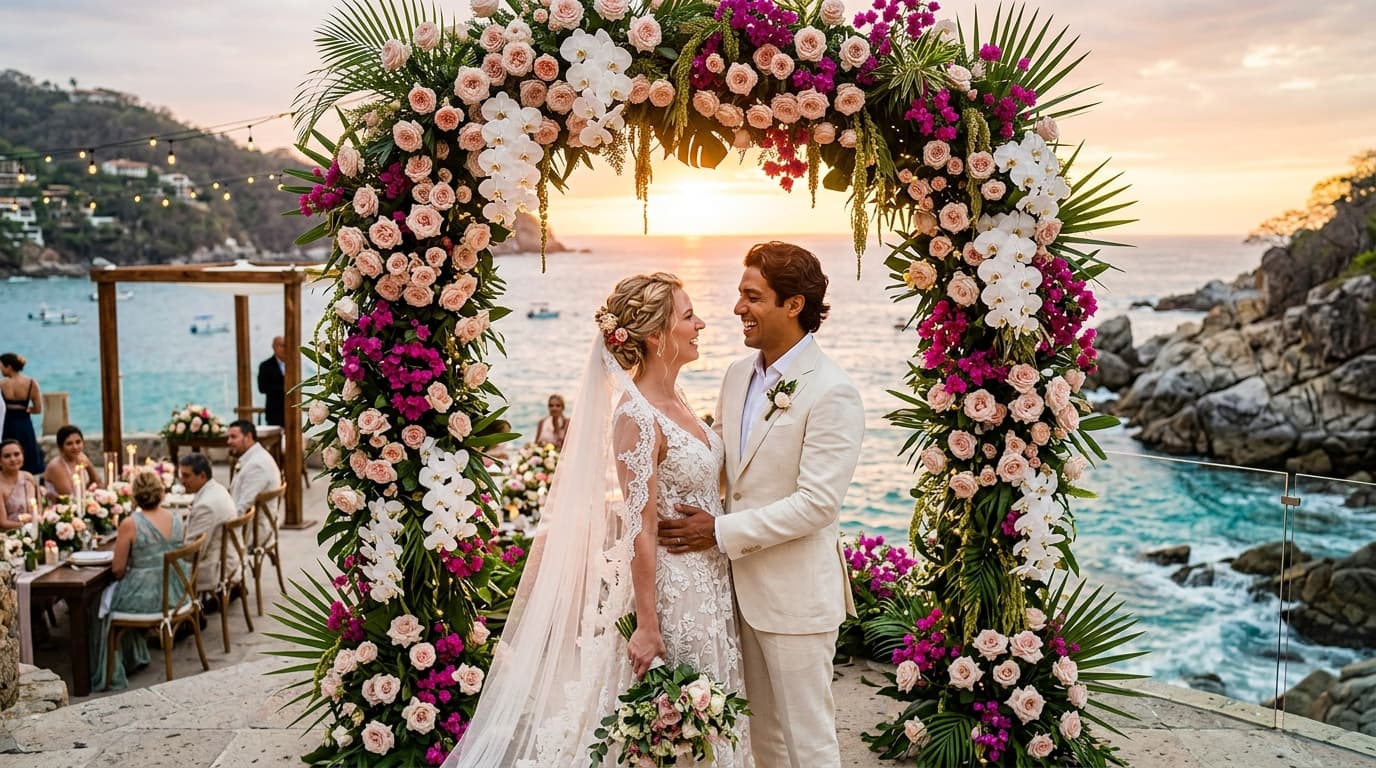 Sub-Tropical Botanical Architecture: Floral Preservation Strategies for Puerto Vallarta Oceanfront Villa Weddings